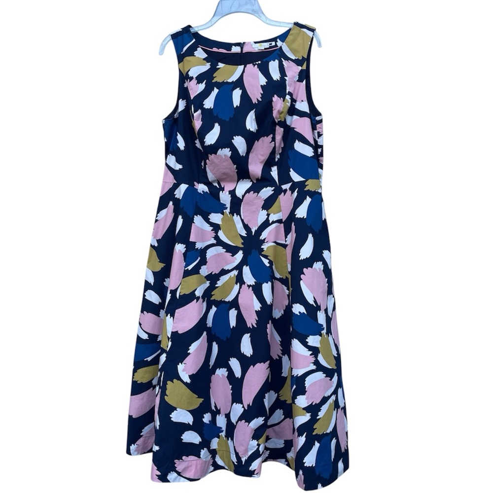 Boden Colorful Fit and Flare Sleeveless Day Dress US 14
